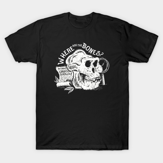 Where are the Bones? T-Shirt by JonathanDodd_Draws